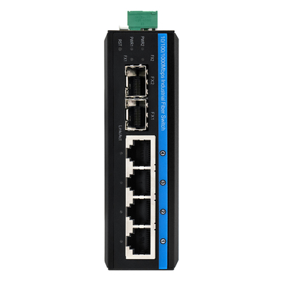 4-portowy zarządzalny przełącznik sieciowy POE Din oparty na Gigabit Mini 48V z podwójnym wejściem