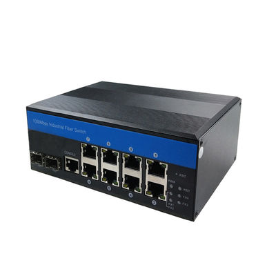 Zarządzany przez sieć przemysłowy przełącznik Gigabit Ethernet 10-portowy przełącznik sieciowy IM-FS280GW