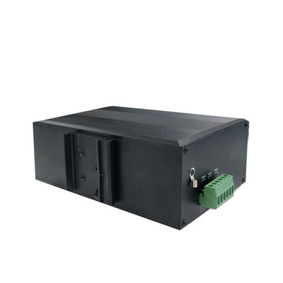 Przemysłowy zarządzalny przełącznik POE 1000 Mb / s Porty światłowodowe 4SFP Porty 4UTP z portem konsoli