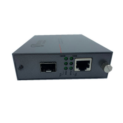 5V1A Wejście DC Światłowodowy konwerter mediów Ethernet Sfp na Rj45 Auto MDI