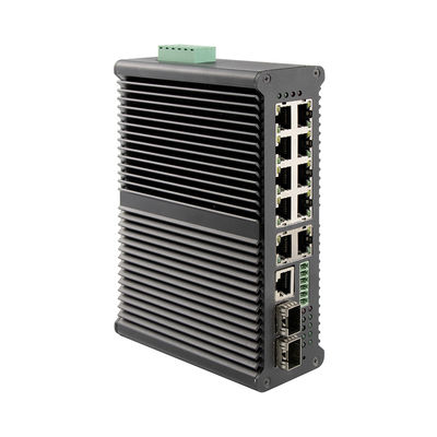 Gigabit Ethernet 40Gbps 8-portowy przemysłowy zarządzalny przełącznik Poe do 90W