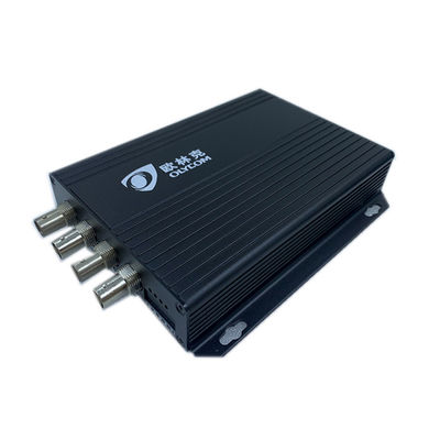 12V Opcjonalny 4-kanałowy konwerter wideo przez Ethernet, wielomodowy konwerter światłowodowy Coax
