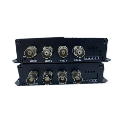 12V Opcjonalny 4-kanałowy konwerter wideo przez Ethernet, wielomodowy konwerter światłowodowy Coax