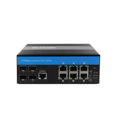 RoHS CE 6 UTP Port wytrzymały przemysłowy zarządzalny przełącznik Ethernet Stopień ochrony IP40