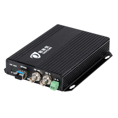 HD-SDI RS485 Data Fiber Video Extender Światłowód LC 1310 / 1550nm 20Km 12V Wejście
