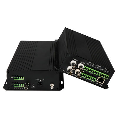 4-kanałowy zbalansowany audio Ethernet Konwerter mediów wideo DC5V ST Fiber