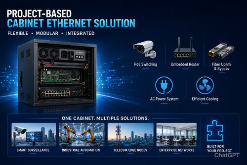 najnowsza sprawa firmy na temat A Project-Based Cabinet Ethernet Solution