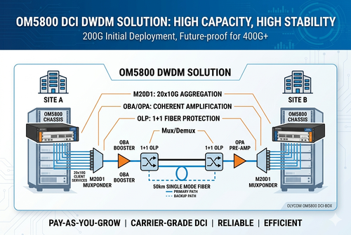 najnowsza sprawa firmy na temat Short Distance 200G to 400G Scalable DWDM DCI Solution