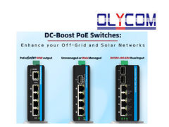 Przełączniki Olycom DC-Booster Solar PoE/PoE+