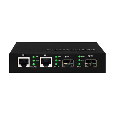 Jakość  4 Port Gigabit Commercial Ethernet Switch SFP Fiber Optic Unmanaged DC5V fabryka