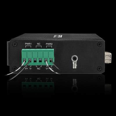 DC48V PoE Fiber Switch 4 Port Industrial Gigabit SFP Ethernet dla systemu bezpieczeństwa