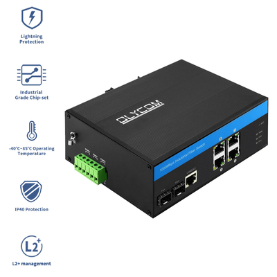 Web Managed Outdoor POE Switch 4 Port 2.5G Włókno utwardzone Ethernet Do CCTV Video CE
