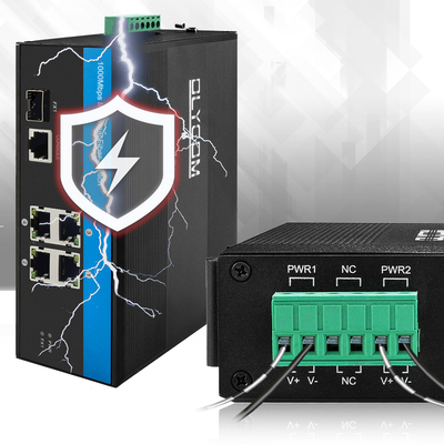 Zewnętrzny PoE Managed Switch Gigabit Ethernet Network 2.5G Włókno podwójne wejście 48V