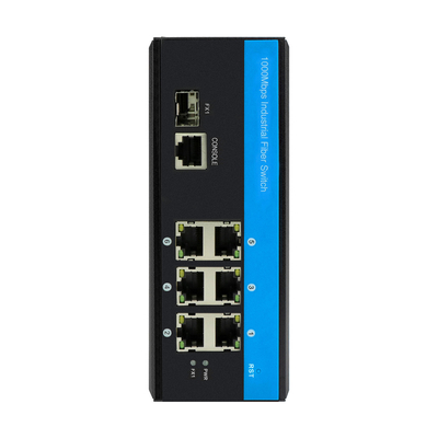 Zarządzany przełącznik Gigabit Ethernet 2.5G Fiber Din Rail DC12V Wsparcie CLI SNMP ERPS