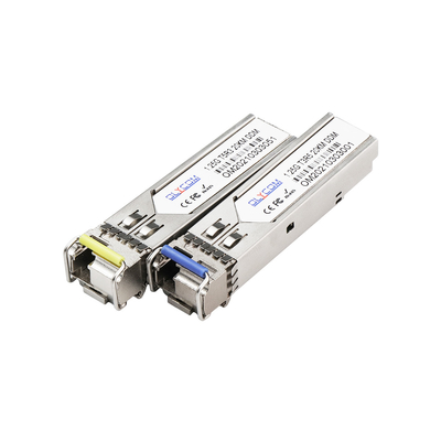 1.25G Moduł SFP jednowarunkowy LC Port 20KM 1310/1550nm WDM DDM Wsparcie OEM