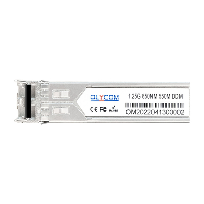 Przemysłowy moduł 1.25G SFP 850nm Multimode 550m Duplex LC DDM dla przełącznika gigabit