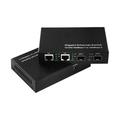 4-portowy gigabitowy komercyjny przełącznik Ethernet SFP światłowodowy niezarządzany DC5V
