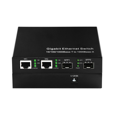 Komercyjny przełącznik światłowodowy Ethernet 4 porty Sfp niezarządzany Gigabit