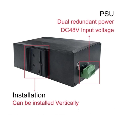 Przełącznik zarządzany OLYCOM Poe Giabit Ethernet 8 portów RJ45 z POE + 4 porty SFP na szynę Din IP40 Vlan QoS STP/RSTP na zewnątrz