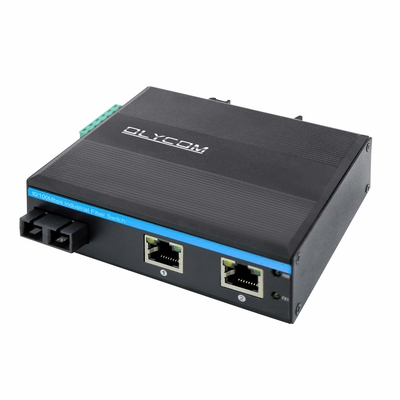 Gigabit Ethernet Mini Fiber Switch Gigabit Sieć SC Optic 20KM Niezarządzane Na ścianie