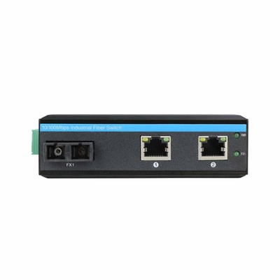 Gigabit Ethernet Mini przełącznik światłowodowy 2 x porty miedziane UTP Cat5e/Cat6 10/100/1000 + 1 x port światłowodowy SM Dual Fiber 20KM SC