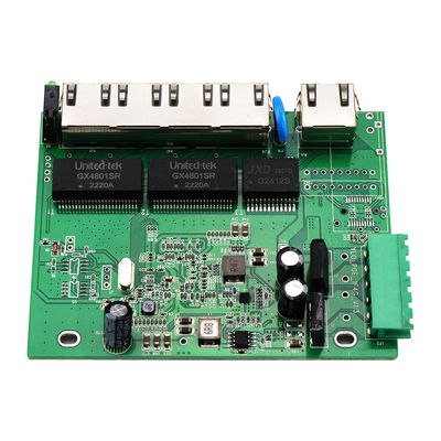 5-portowy przełącznik sieciowy E-Mark PCBA Gigabit, niezarządzany, 12V 24V, montaż na szynie DIN, certyfikat CE