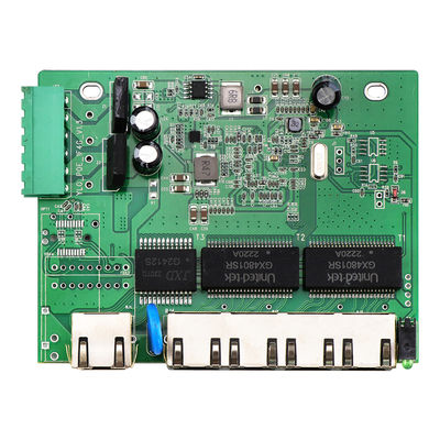 5-portowy przełącznik sieciowy E-Mark PCBA Gigabit, niezarządzany, 12V 24V, montaż na szynie DIN, certyfikat CE
