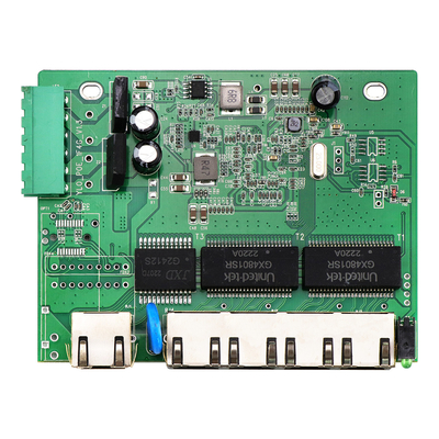 Mini przemysłowy 5-portowy pełny gigabitowy niezarządzalny przełącznik Ethernet PCBA 9V 12V 24V