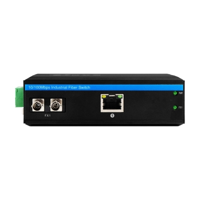 Mini niezręczny niezarządzany konwerter multimedialny Gigabit ST Fiber 30km Dual DC12V