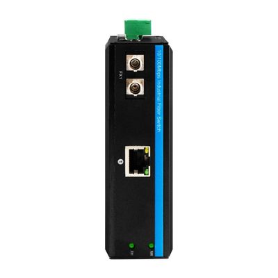 Mini Rigid Media Converter Gigabit Ethernet Unmanaged ST Fiber 30km Dual DC12V CE FCC