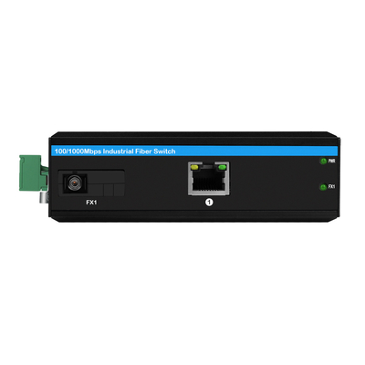 Przemysłowy konwerter multimedialny POE Gigabit Ethernet DC48V 30W Niezarządzany, wytrzymały obudowa