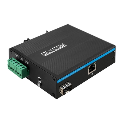 30W Przemysłowy Konwerter PoE Media 100M/1000M SFP Slot Niezarządzany Gigabit Ethernet