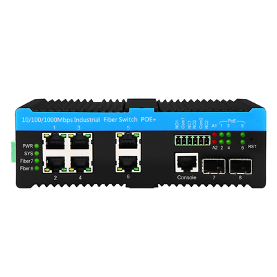 8-portowy przełącznik zarządzalny 802.3bt PoE++ SFP 1G/2,5G zgodny z POE Af/At/Bt