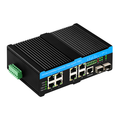 Gigabit L2 Zarządzane 90W PoE Przełącznik 10 Port z 2 portami kombo