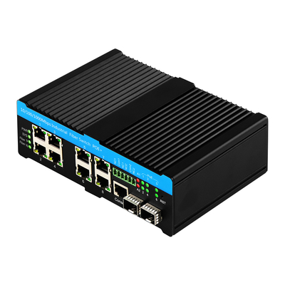 Gigabit L2 Zarządzane 90W PoE Przełącznik 10 Port z 2 portami kombo
