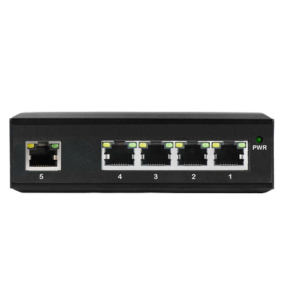 5-portowy przełącznik Ethernet z certyfikatem E-Mark, przemysłowy, szeroki zakres temperatur, niezarządzalny, 12 V 24 V
