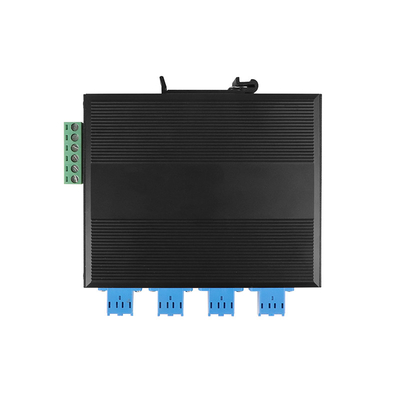 Multimodowy 8-port LC Port Fiber Bypass Switch dla ochrony optycznej DIN35