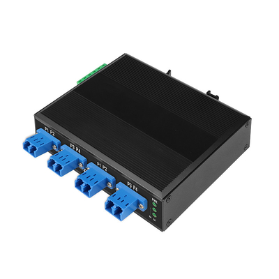 Multimodowy 8-port LC Port Fiber Bypass Switch dla ochrony optycznej DIN35