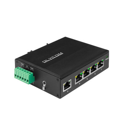 5 portów RJ45 Gigabit Unmanaged Industrial Ethernet Switch z IP40 E-Mark i Din-Rail mounting