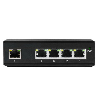 5 portów RJ45 Gigabit Unmanaged Industrial Ethernet Switch z IP40 E-Mark i Din-Rail mounting