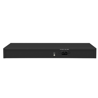 16 portów Gigabit Poe Switch 300W Budżet Niezarządzany VLAN 250-metrowy dystans Włókno SFP