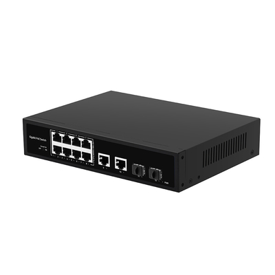 8 portów POE Gigabit Fiber Switch POE Watchdog z 4 portami SFP/RJ45 120W