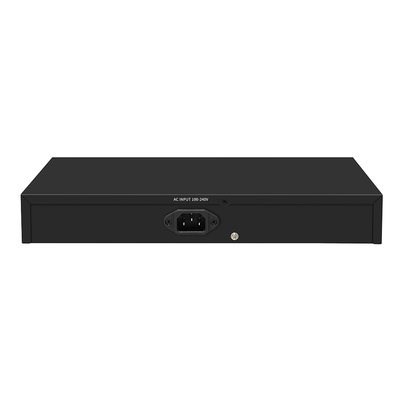 24 Port 10/100M POE Switch Gigabit Fiber Optic Uplink AC Rack Niezarządzany budżet 300W