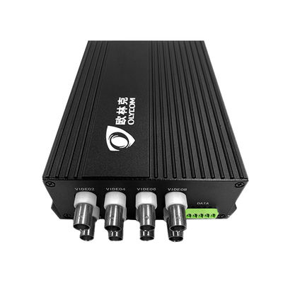 8ch Port RS485 Data 20km Video Digital Optical Converter Włóknooptyczny Konwerter wideo do AHD CVI TVI 1080p Monitoring CCTV