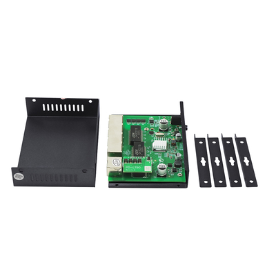 4 porty Gigabit POE Extender Commercial Grade 60W PD Uplink dla kamer PoE IP
