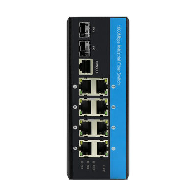 10 portów Gigabit POE Switch L2 zarządzany zestawem chipsetów Vitesse Rugged Ethernet Switch