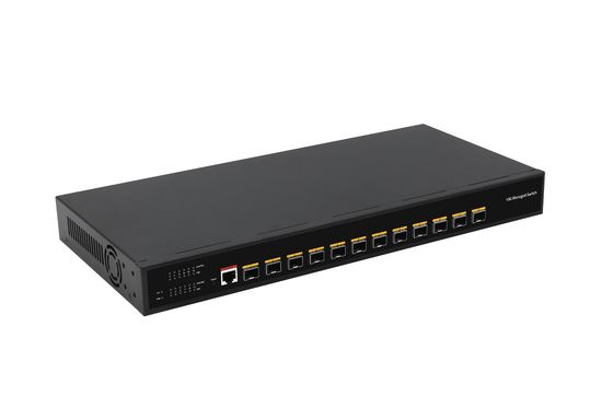 Desktop 12 Port 10G L3 Managed Switch 12* SFP+ Porty Przełącznik światłowodowy