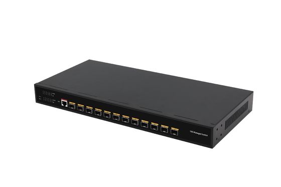 Desktop 12 Port 10G L3 Managed Switch 12* SFP+ Porty Przełącznik światłowodowy