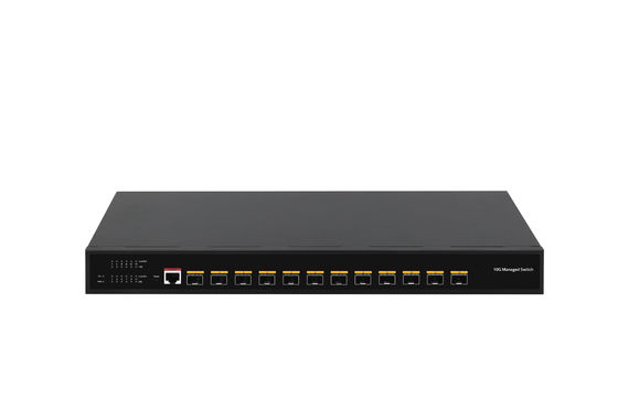 Desktop 12 Port 10G L3 Managed Switch 12* SFP+ Porty Przełącznik światłowodowy