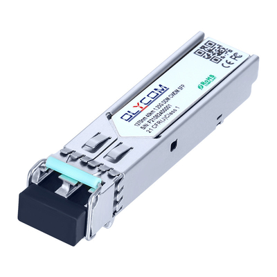 1.25G Transceiver optyczny LC jednorzędny 40km CWDM 1270nm Moduł SFP